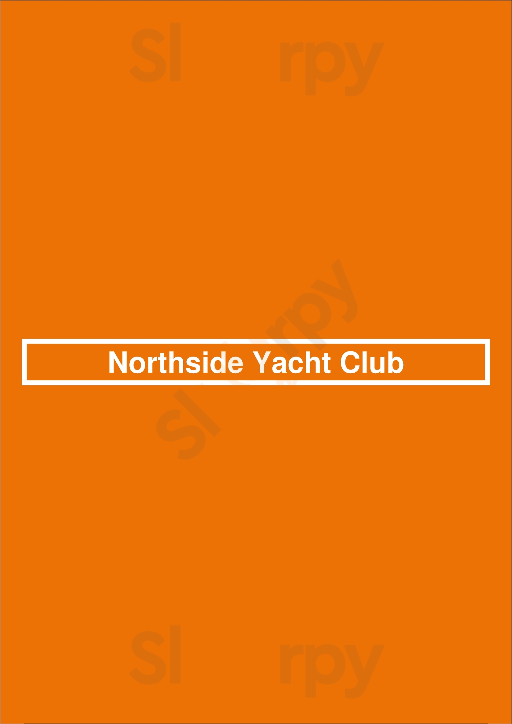 Northside Yacht Club menù, Cincinnati Main Menu Sluurpy
