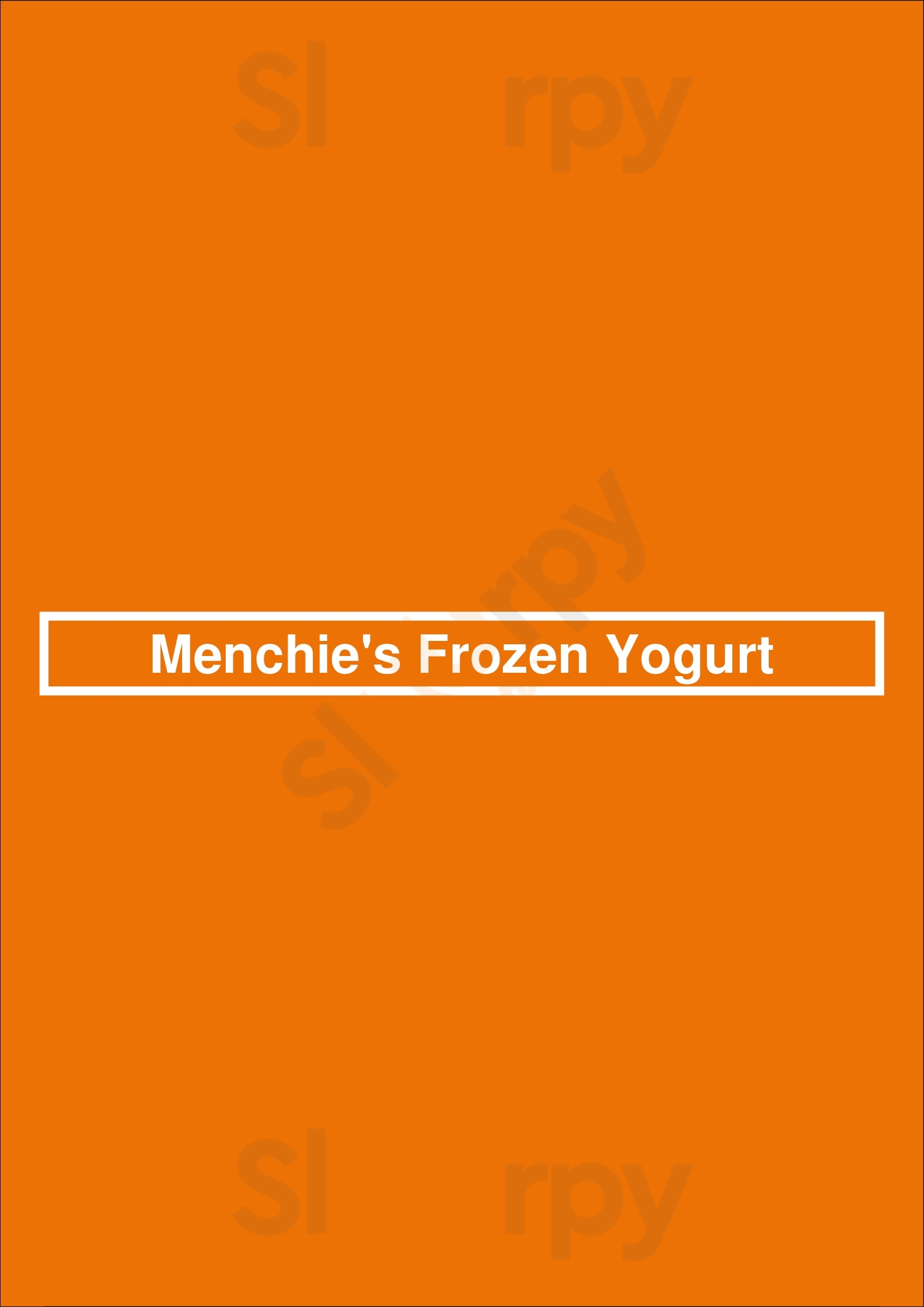 Menchie's Frozen Yogurt menù, Saint Louis Main Menu Sluurpy