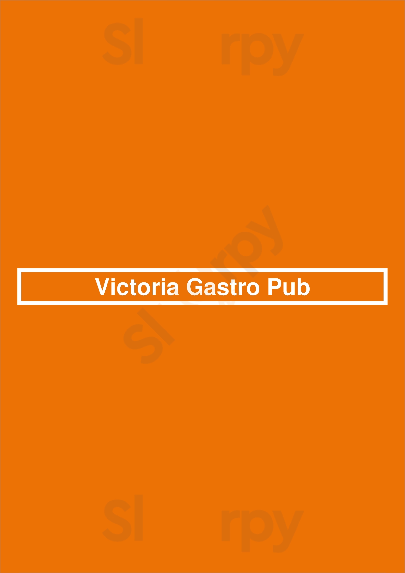 Victoria Gastro Pub menù, Columbia Main Menu Sluurpy