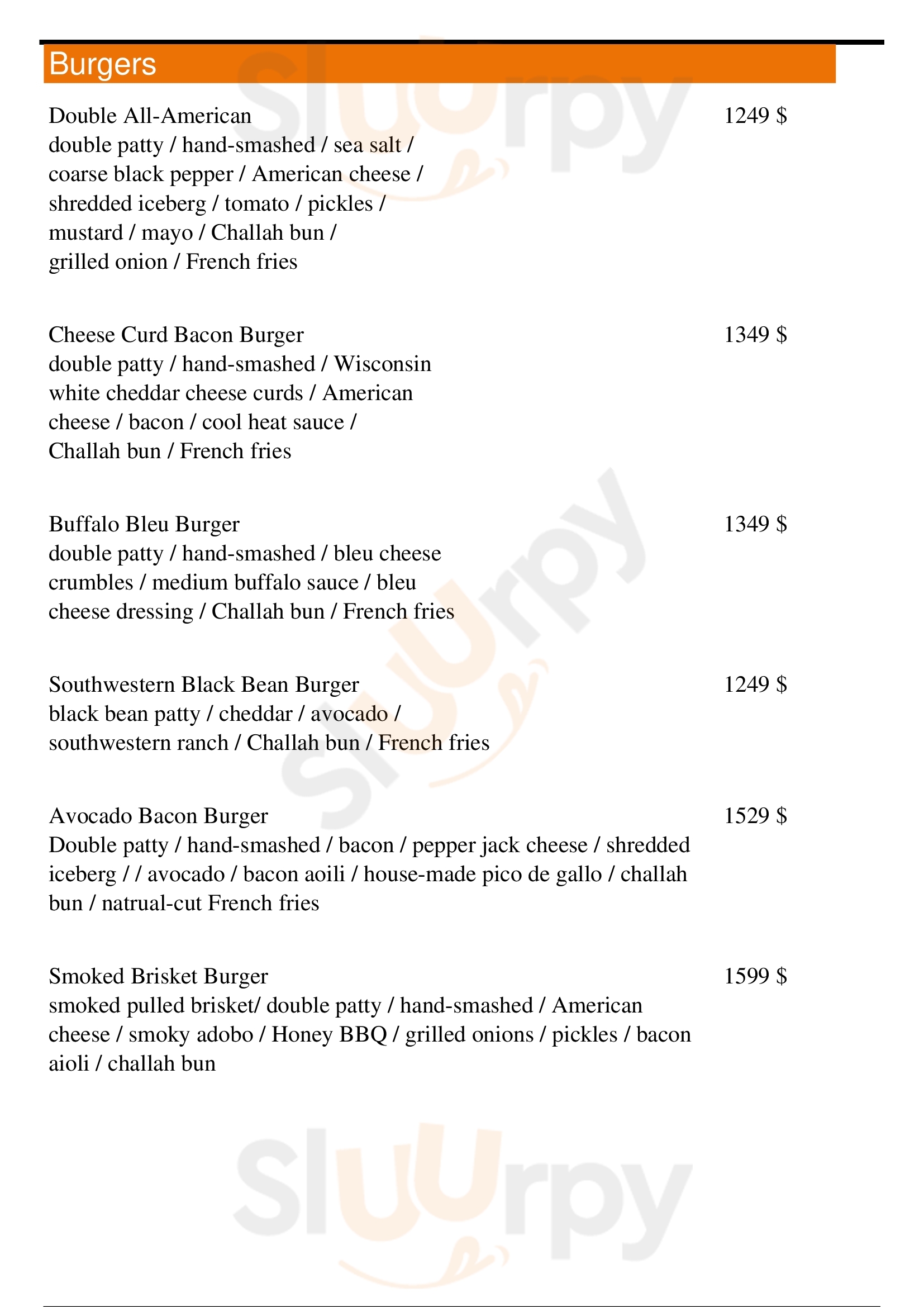 Buffalo Wild Wings Grill And Bar menù, Leavenworth Main Menu Sluurpy