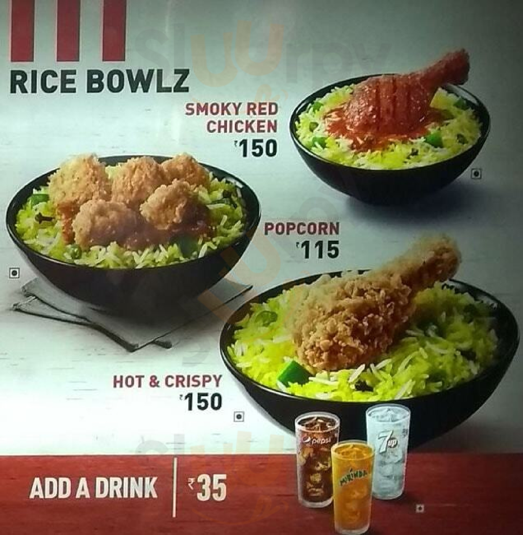 Kfc menù, Hyderabad Main Menu Sluurpy