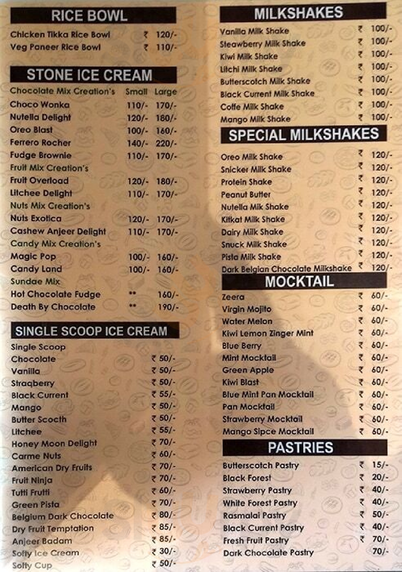 Pista House Nampally menù, Hyderabad Main Menu Sluurpy