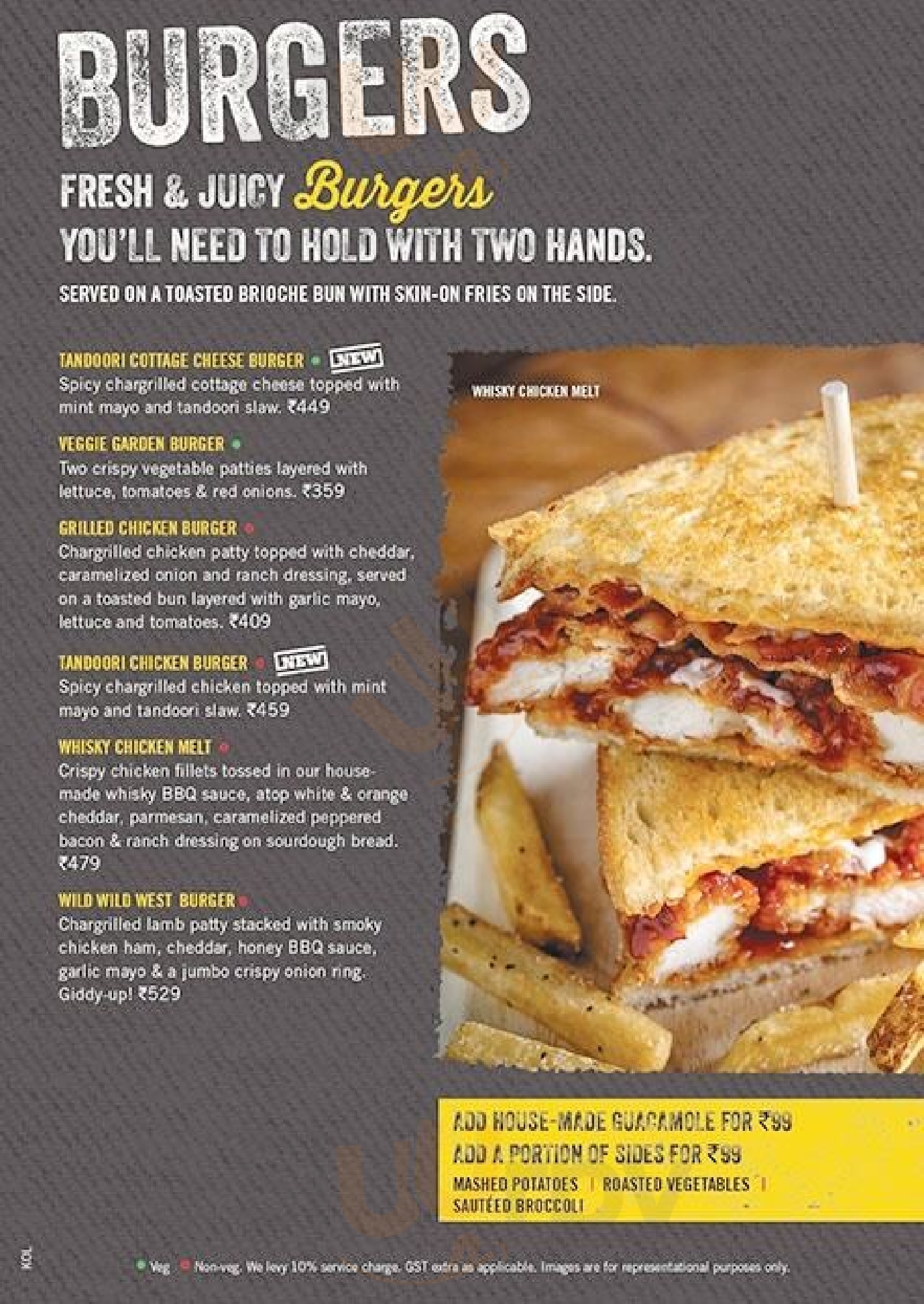 Uno Chicago Bar & Grill menù, Kolkata (Calcutta) Main Menu Sluurpy