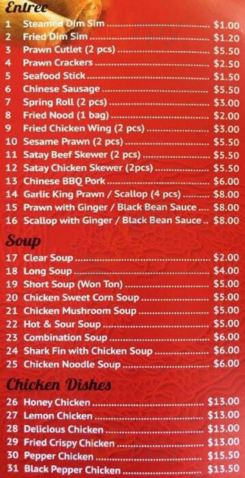 Skydragon Restaurant menù, Melton Main Menu Sluurpy