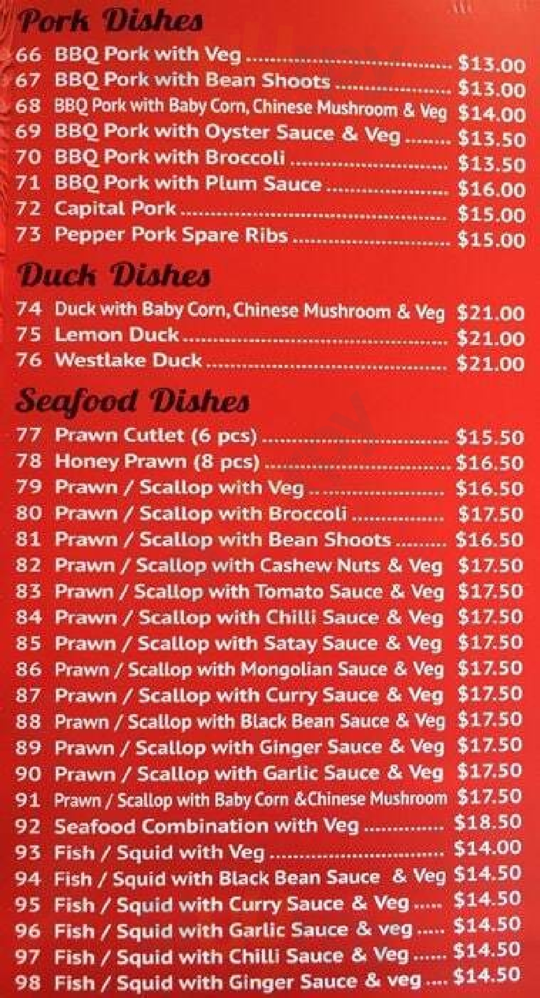 Skydragon Restaurant menù, Melton Main Menu Sluurpy