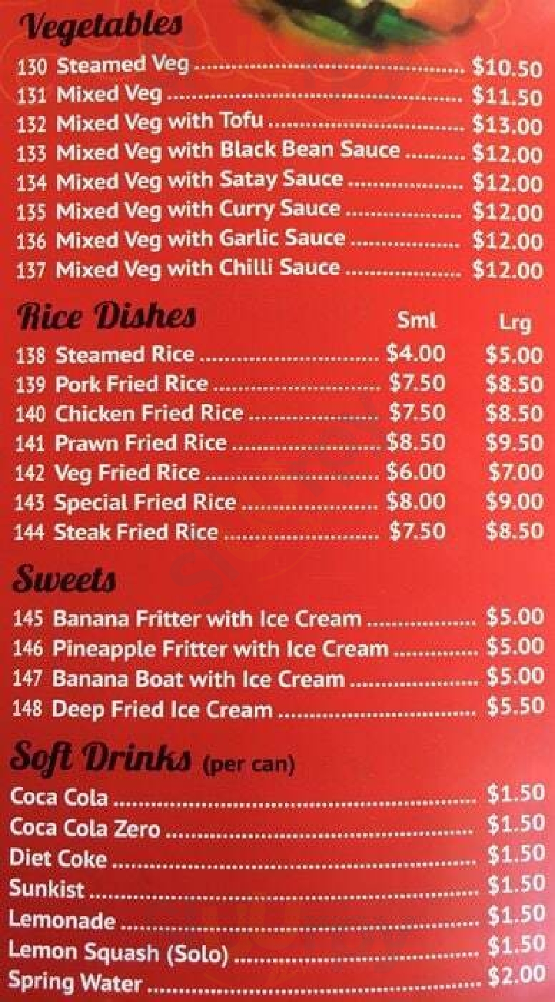 Skydragon Restaurant menù, Melton Main Menu Sluurpy