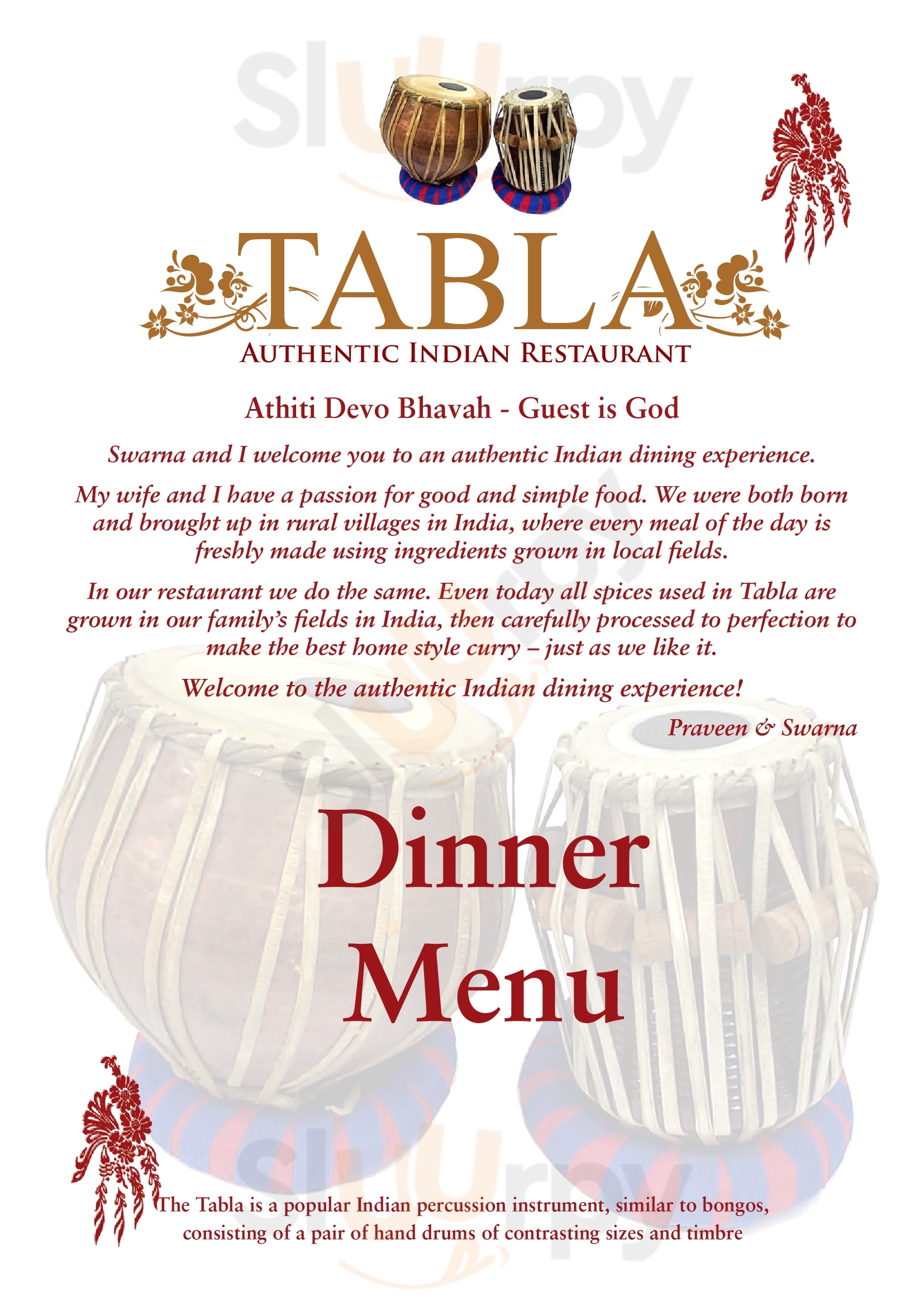 tabla indian restaurant perth Magda Beckham