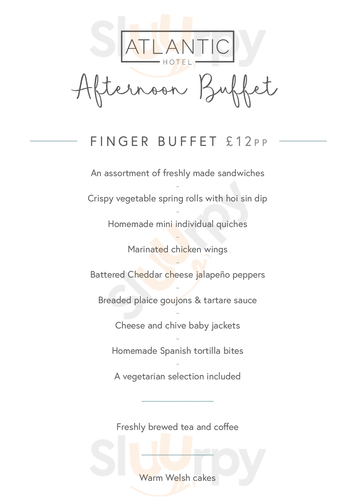 The Atlantic Hotel & Restaurant Porthcawl Mid menù, Porthcawl