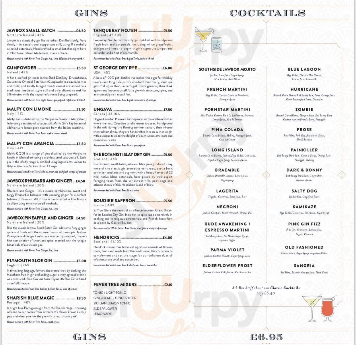 Jakes Cocktail Bar And Grill menù, Antrim Main Menu Sluurpy