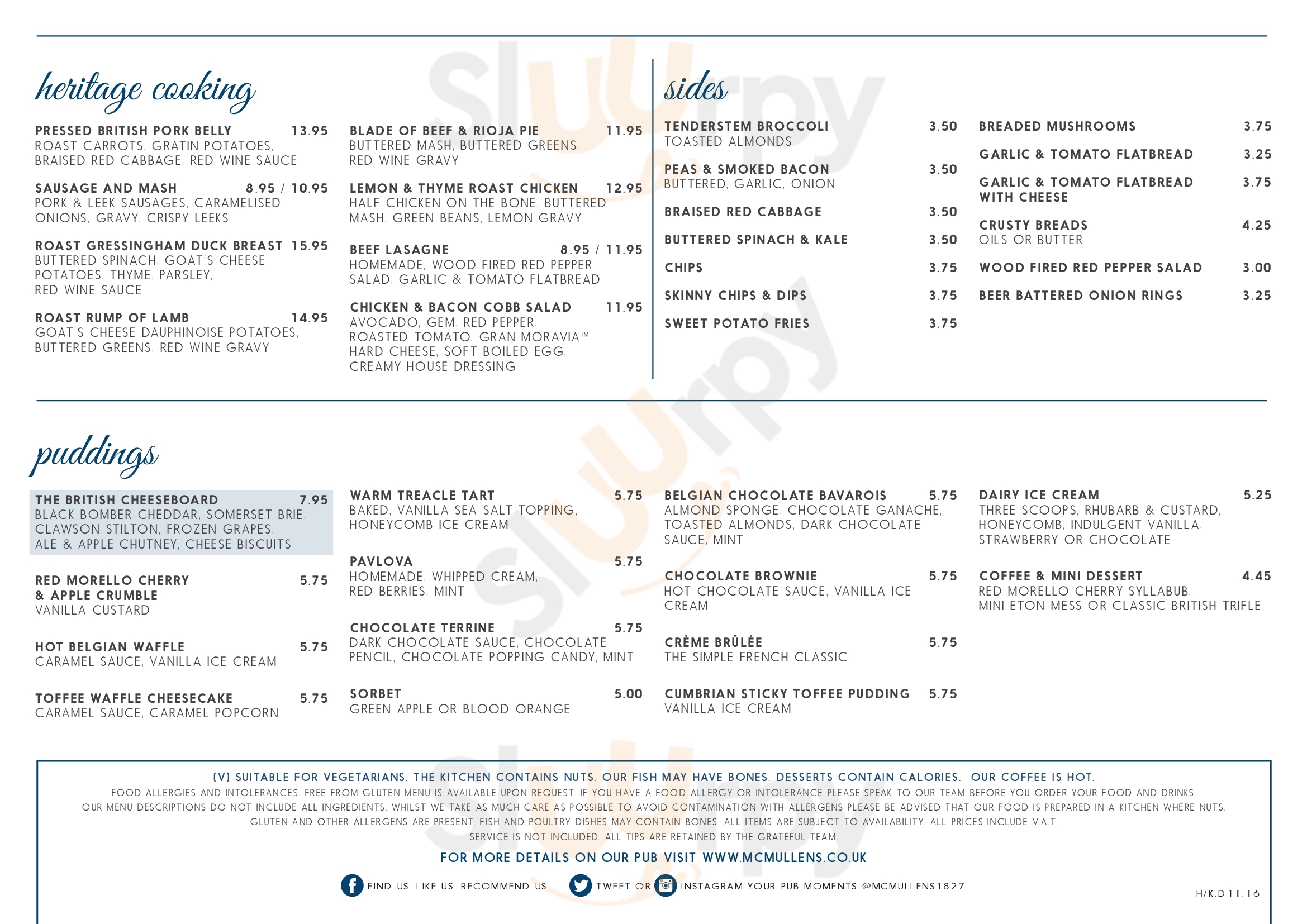 Kingfisher On The Quay menù, Mytchett Main Menu Sluurpy