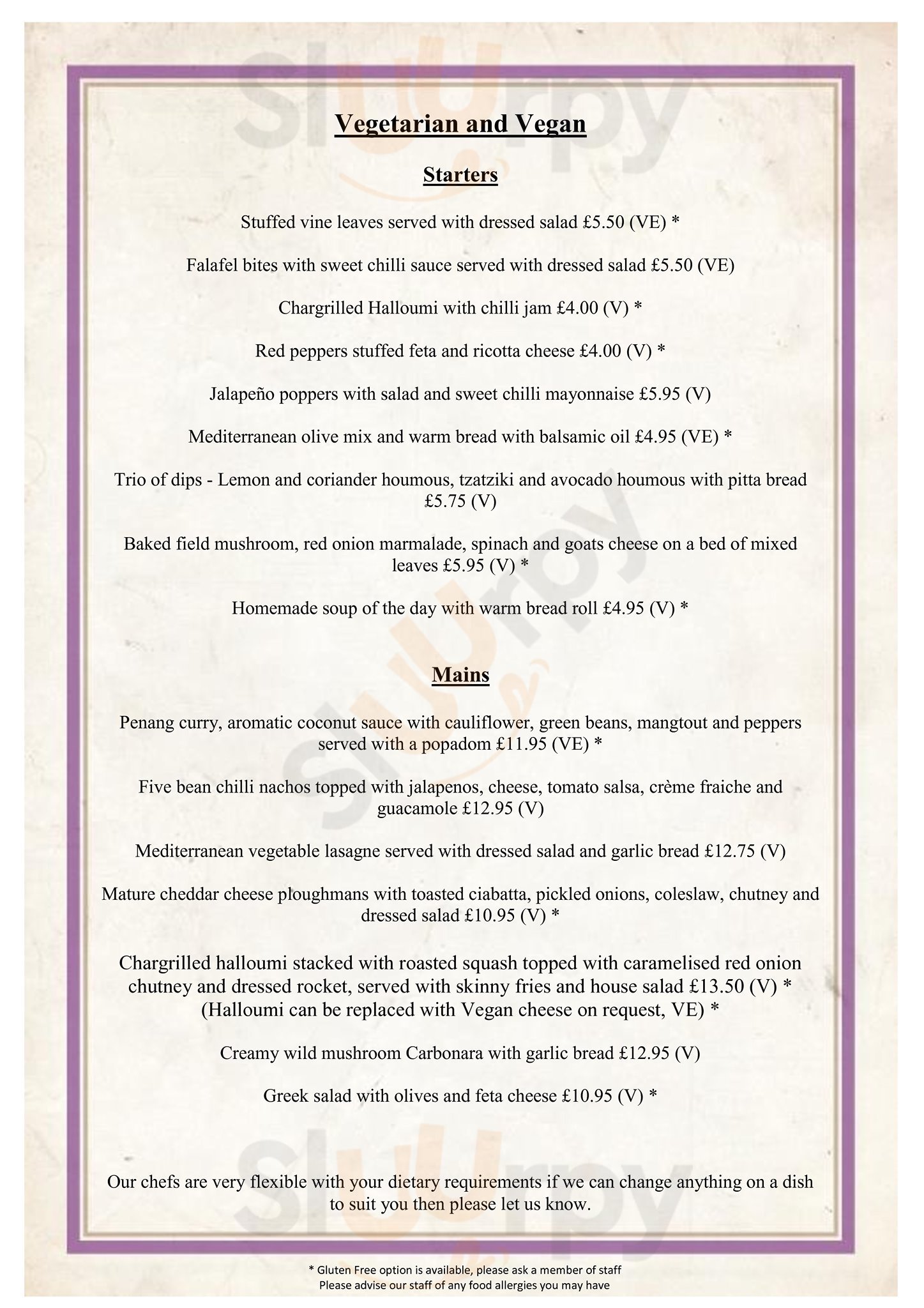 The Odd Wheel menù, Wembury Main Menu Sluurpy