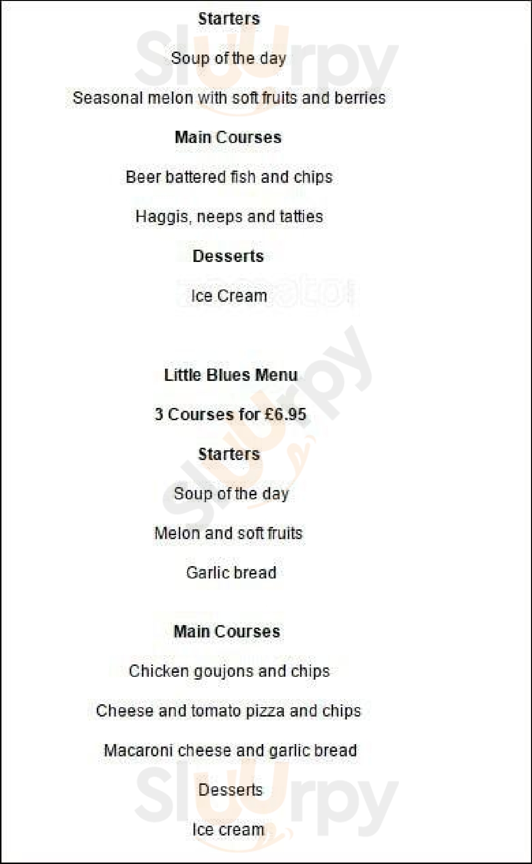 Argyle House Restaurant menù, Glasgow Main Menu Sluurpy