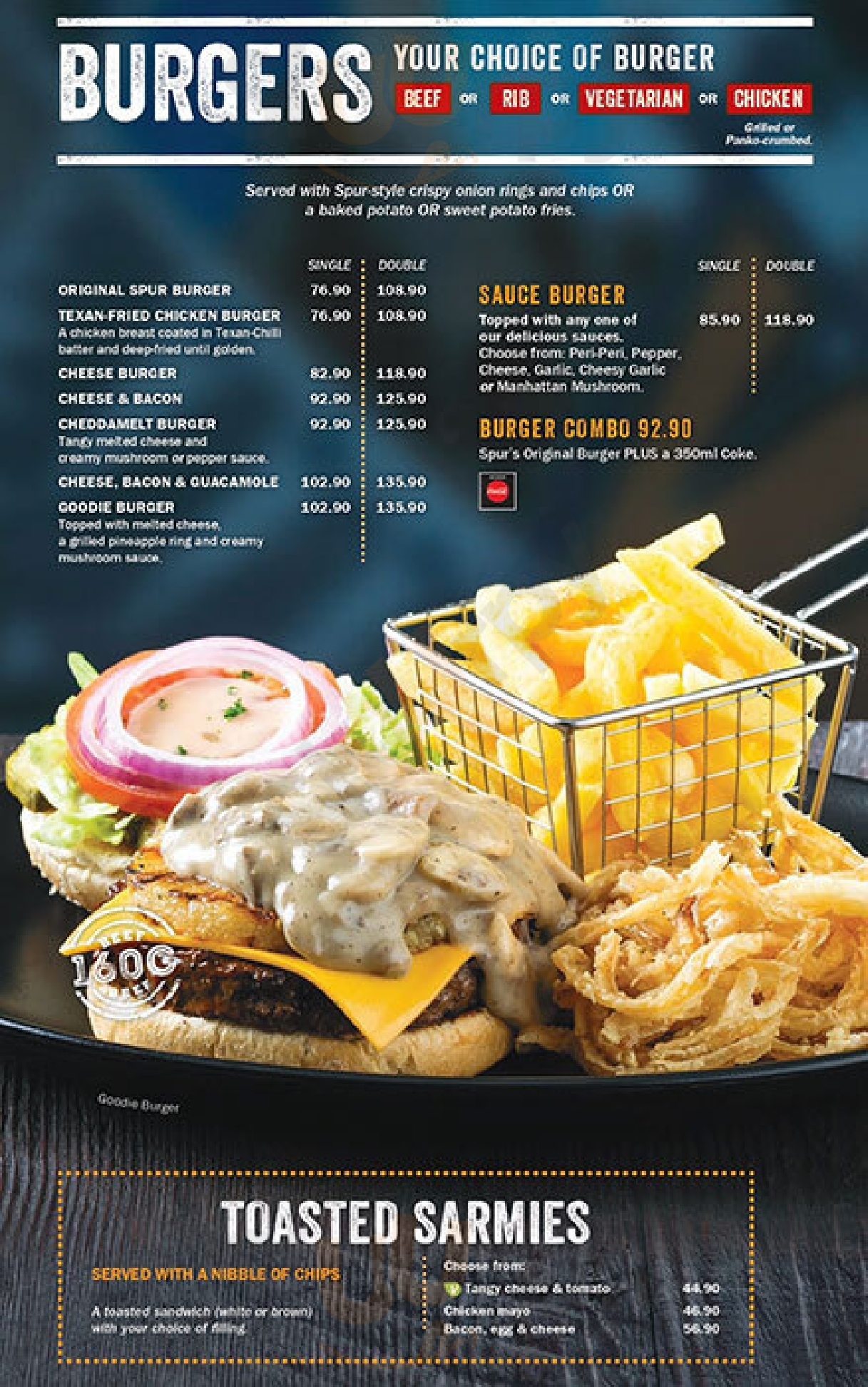 Red Eagle Spur Steak Ranch menù, Arcadia Main Menu Sluurpy