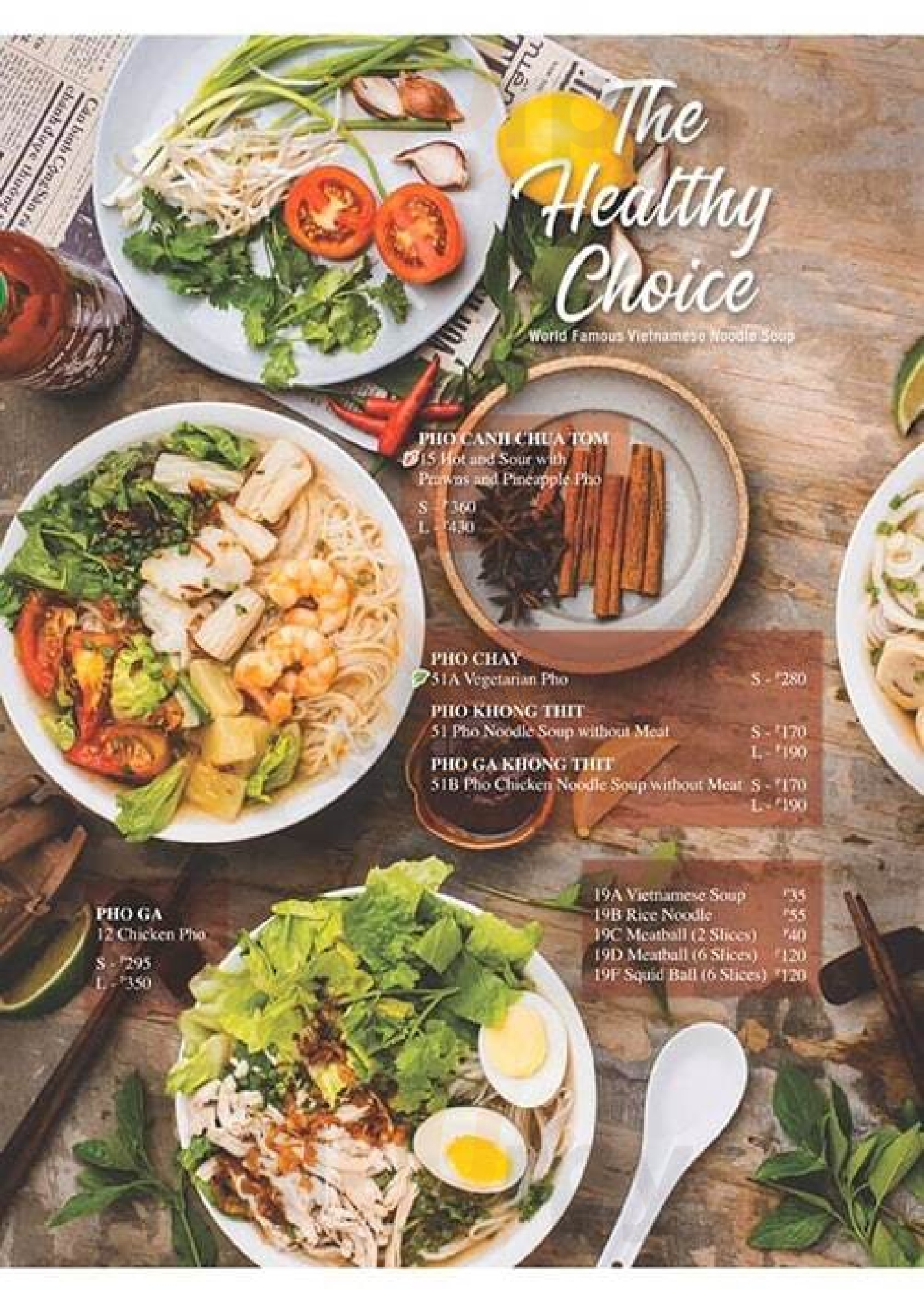 Pho Hoa Vietnamese Noodle House menù, Makati Main Menu Sluurpy