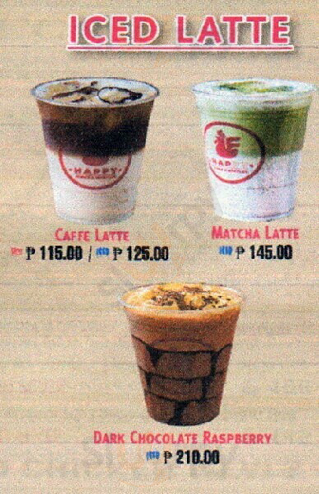 Happy Wings & Waffles menù, Manila Main Menu Sluurpy