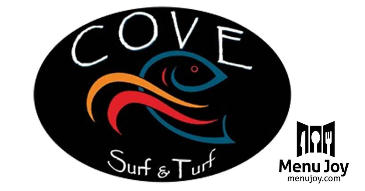 Complete Menu for Cove Surf & Turf New Bedford, Massachusetts