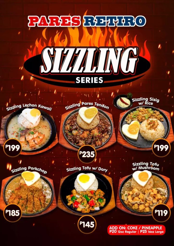 PARES RETIRO MENU PHILIPPINES & UPDATED PRICES 2024