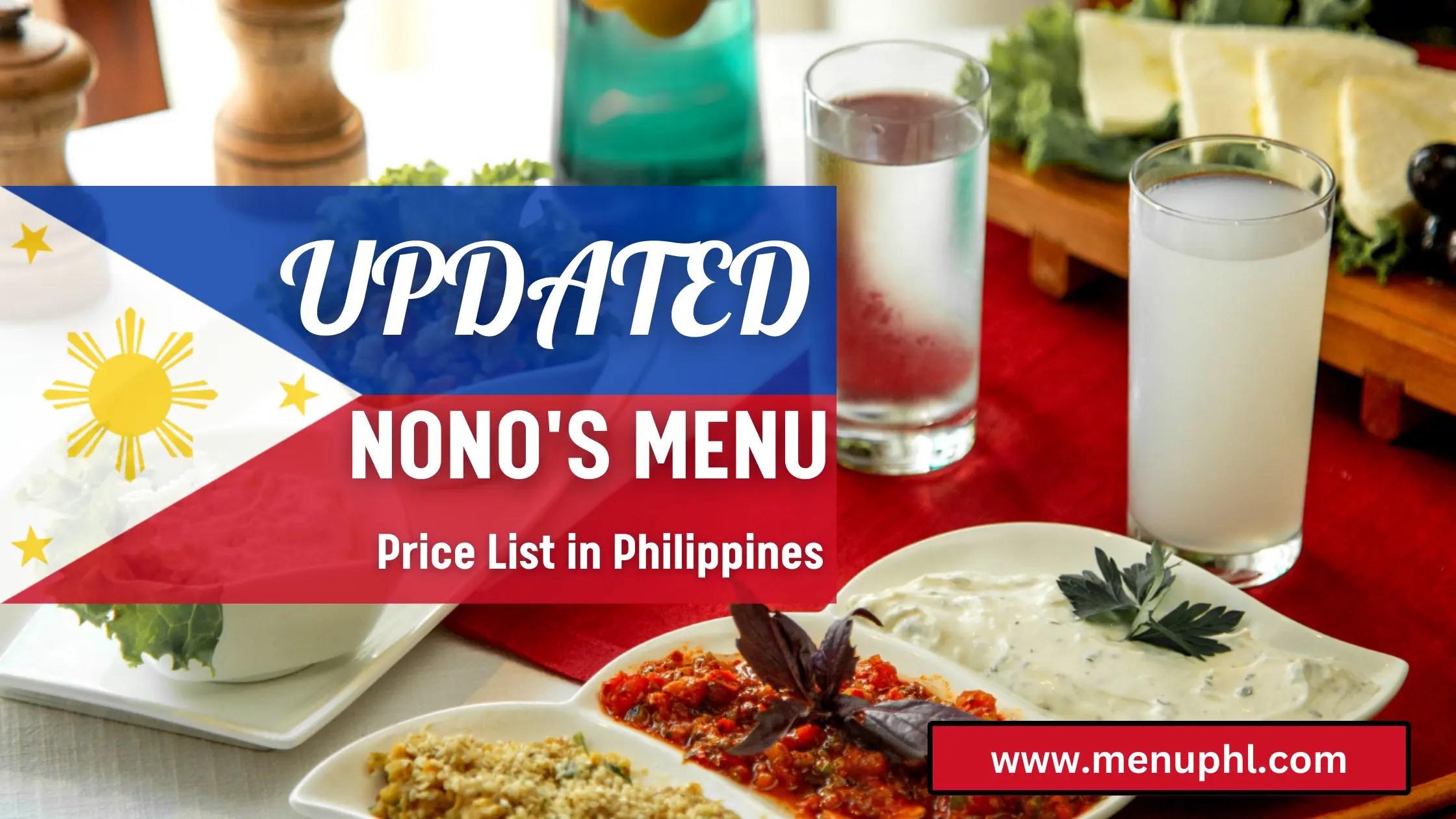 NONO'S MENU PHILIPPINES AND UPDATED PRICES 2023