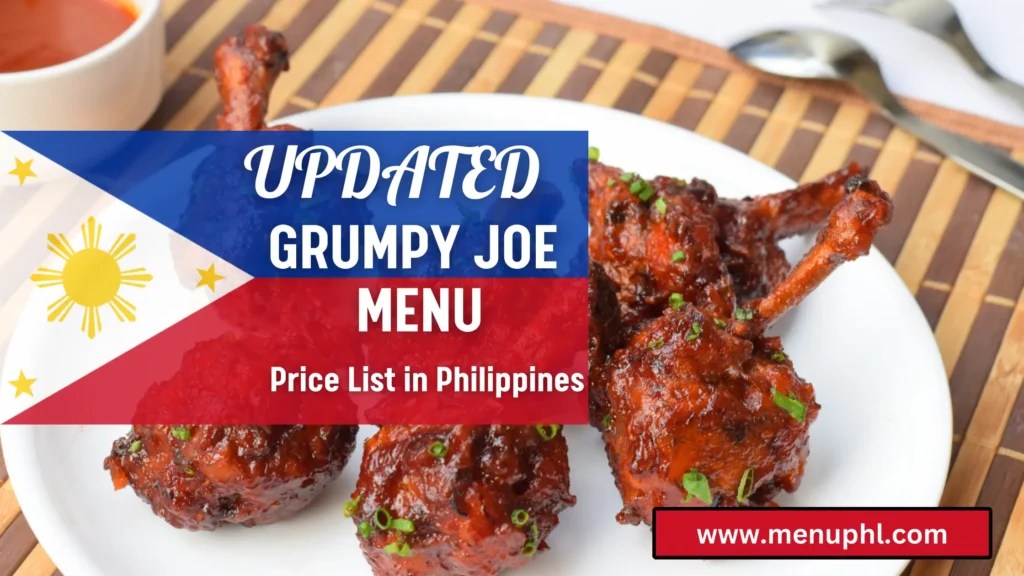 GRUMPY JOE MENU PHILIPPINES & UPDATED PRICES 2024