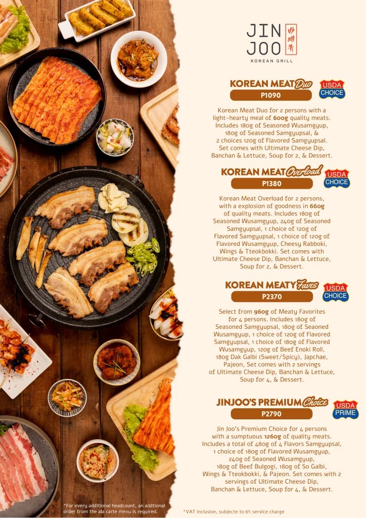 JIN JOO MENU PHILIPPINES & UPDATED PRICES 2023