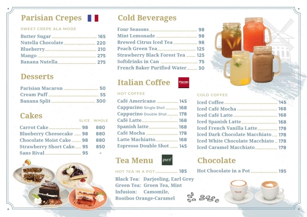 FRENCH BAKERS MENU PHILIPPINES & UPDATED PRICES 2023