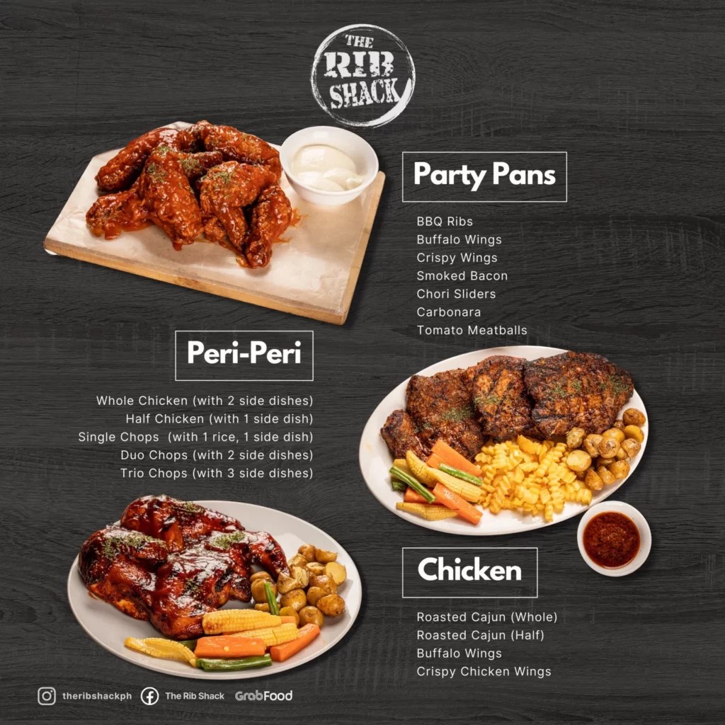 RIB SHACK MENU PHILIPPINES & UPDATED PRICES 2024