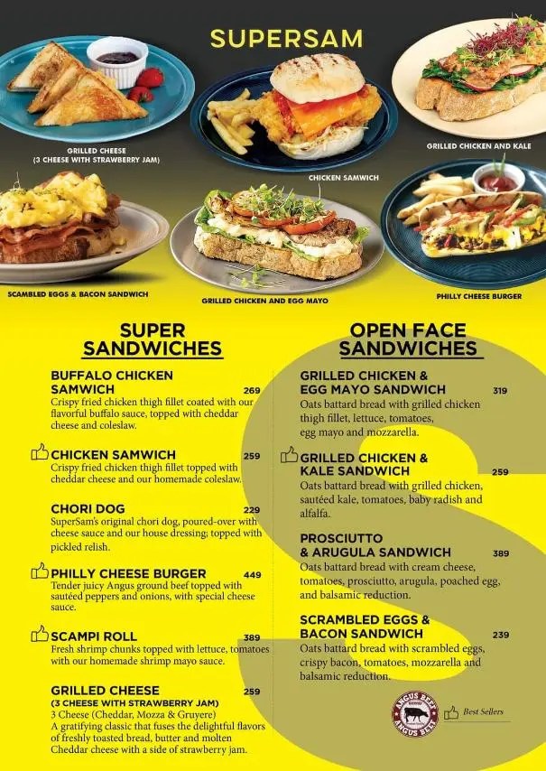 SUPERSAM MENU PHILIPPINES & UPDATED PRICES 2024