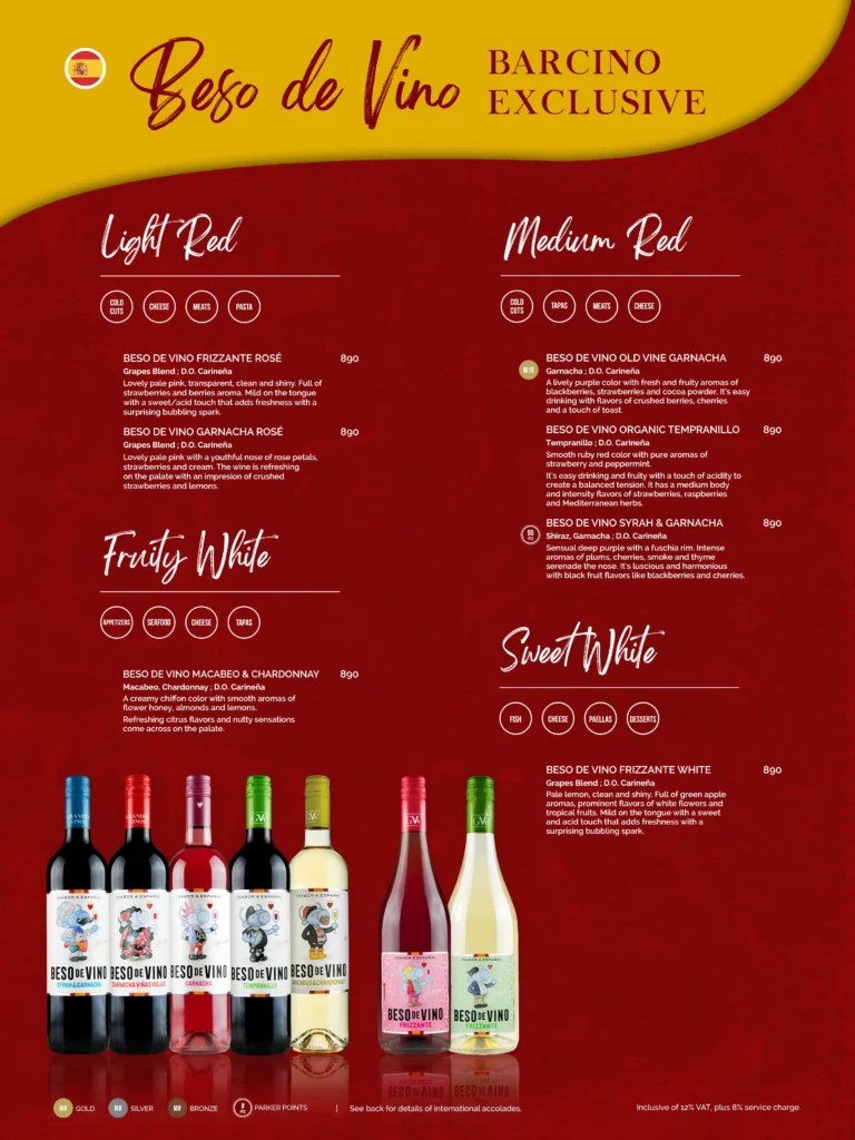 BARCINO MENU PHILIPPINES & PRICES UPDATED 2024