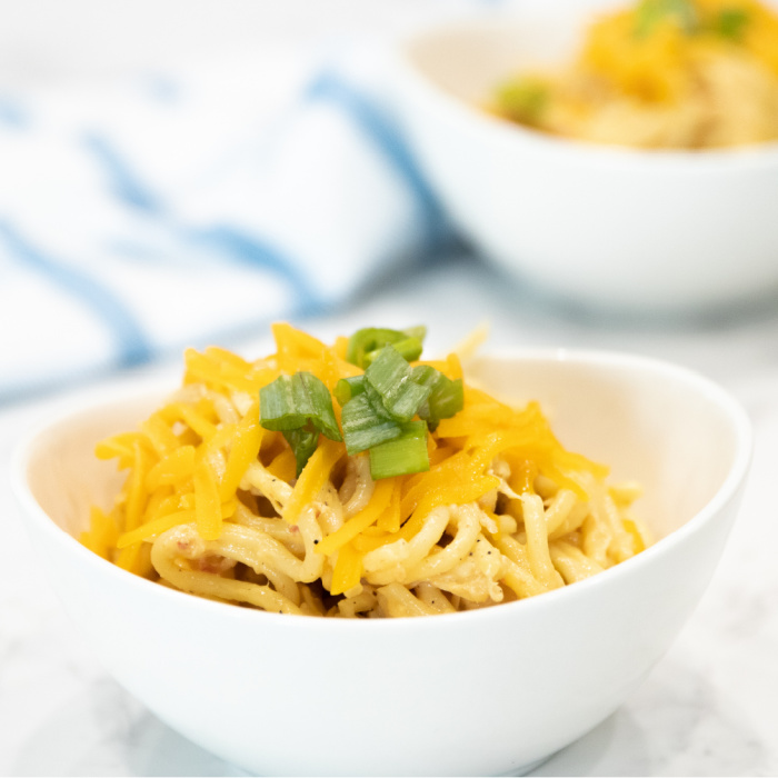 Slow Cooker Chicken Spaghetti Recipe Making Menu