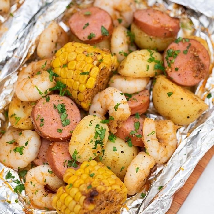 Shrimp Boil Foil Packs Making Menu Planning Easy!