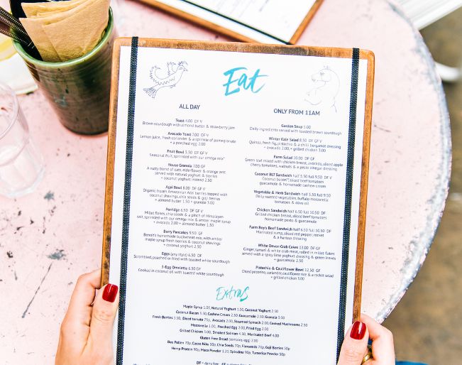 Restaurant Menu Prices Australia