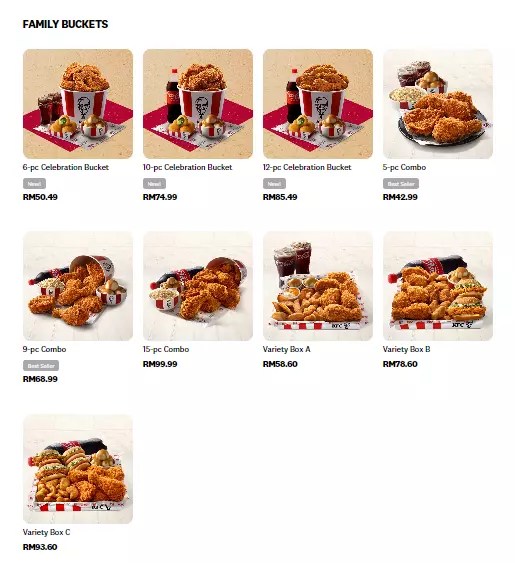 KFC Menu Malaysia Prices Updated 2024
