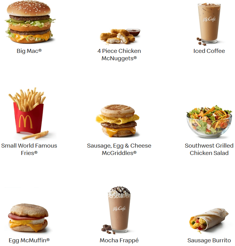 McDonalds Menu Prices