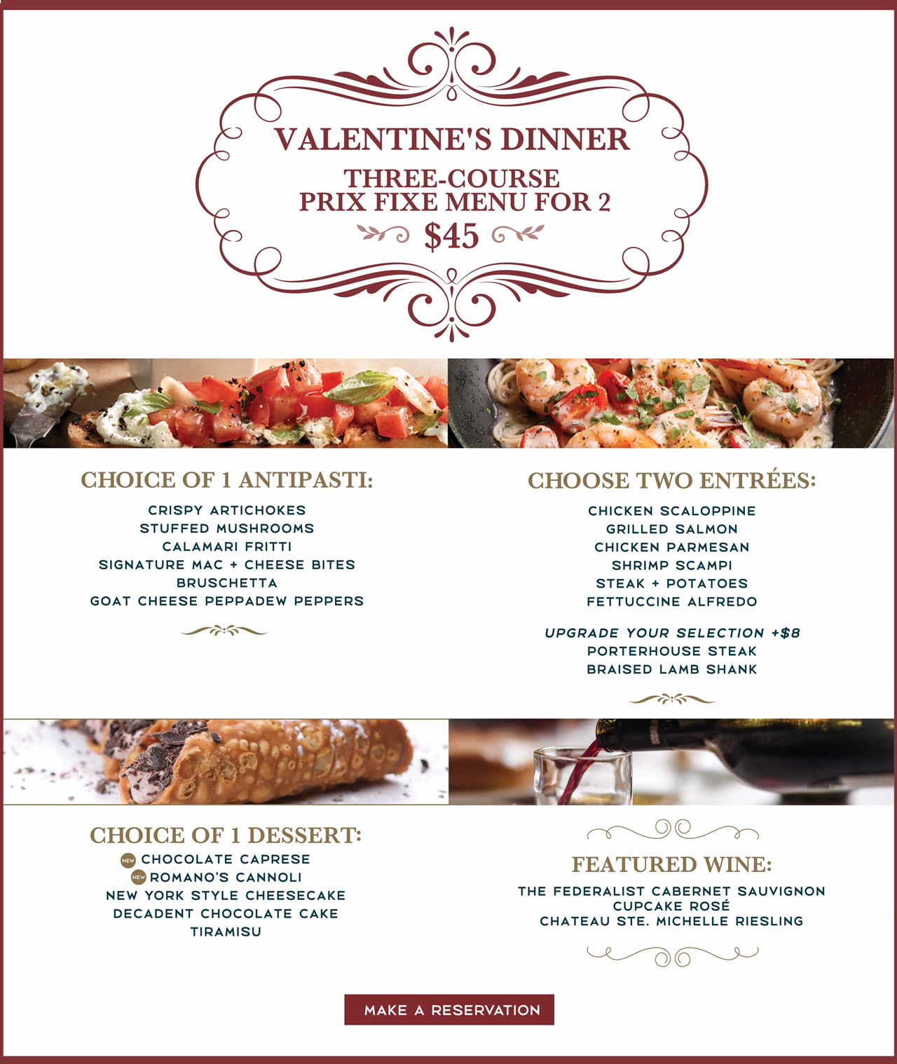 Valentine’s Day Food Deals & Restaurant Specials 2019