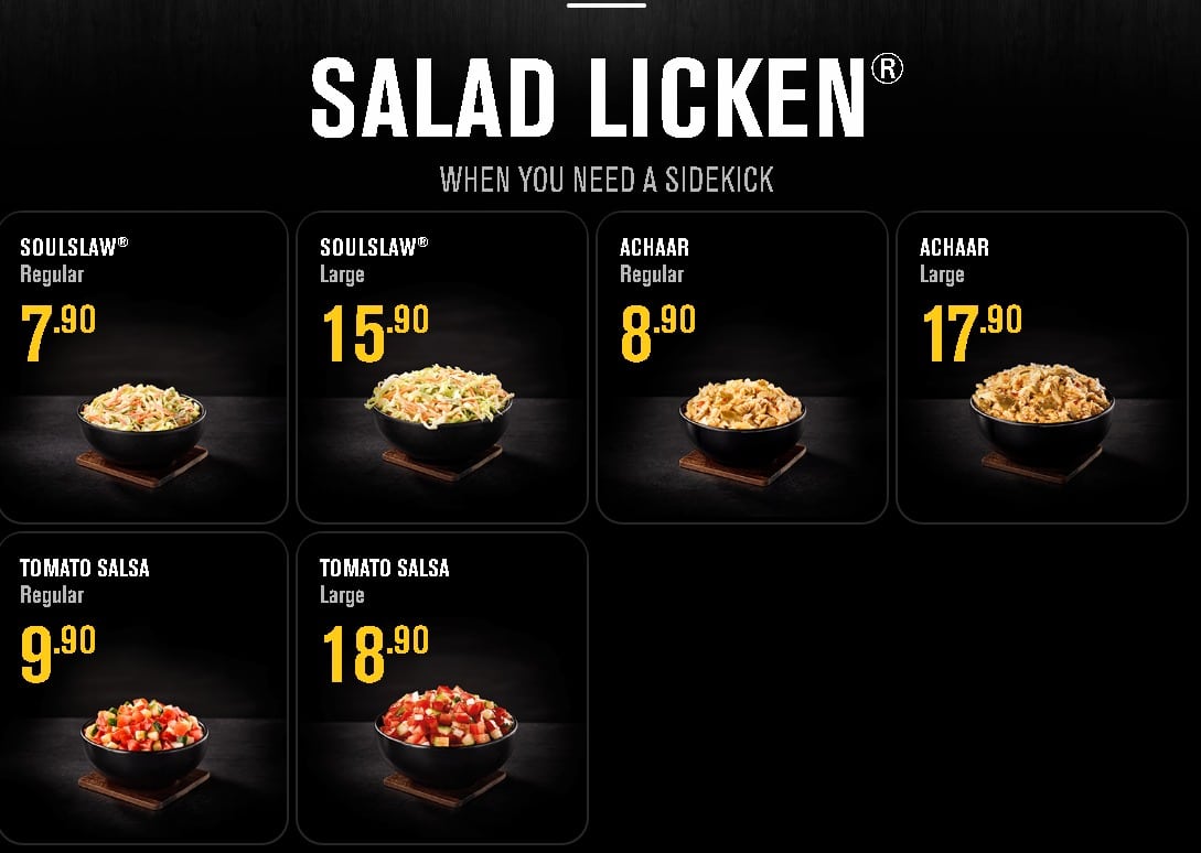 Chicken Licken Menu Prices