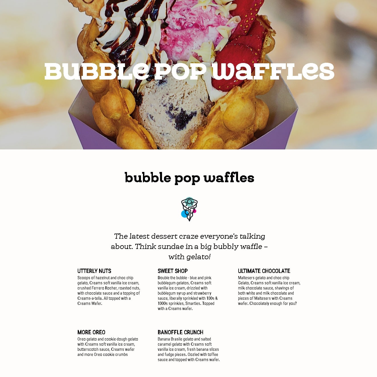 Creams UK Menu Prices