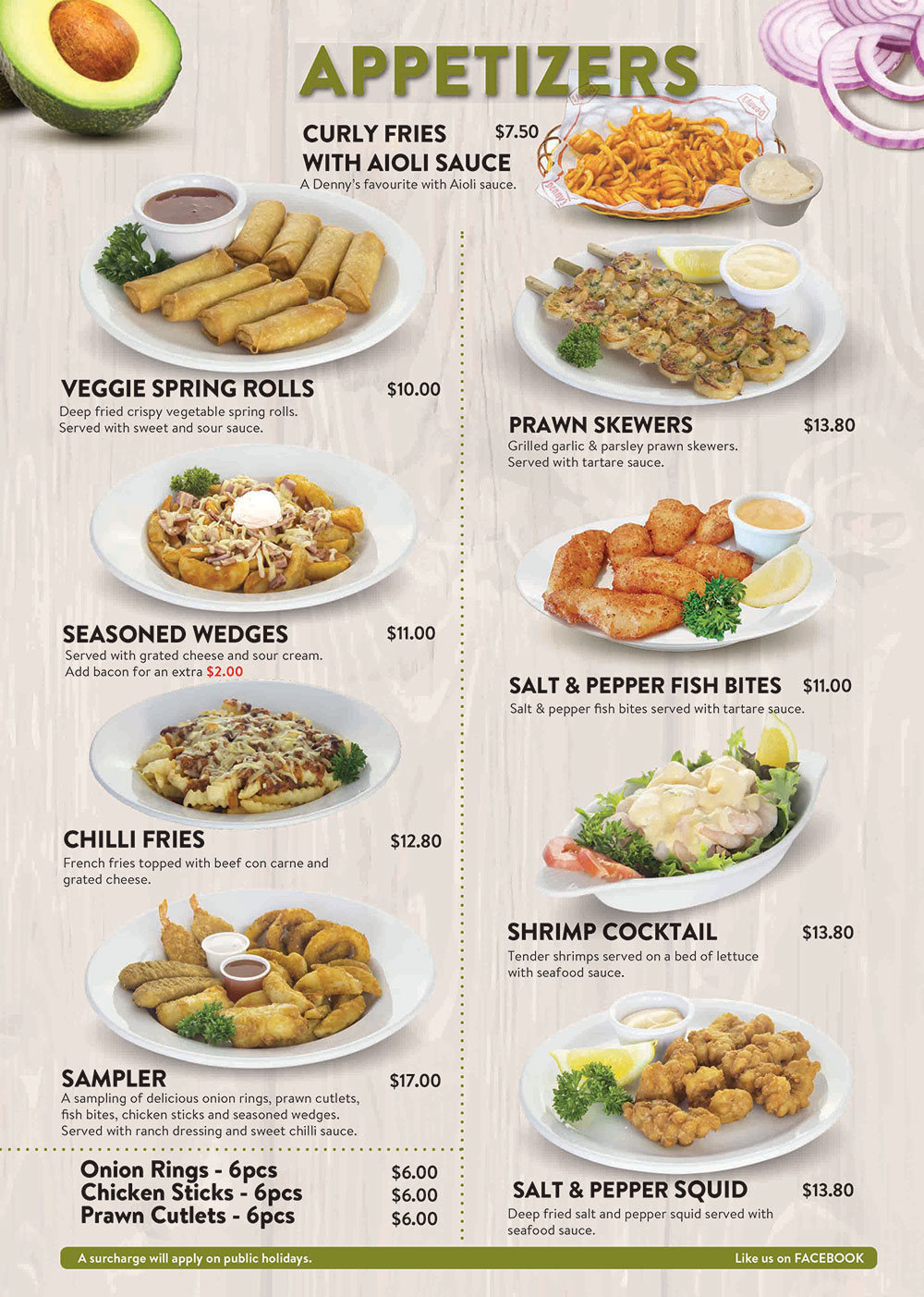Denny’s NZ Menu Prices