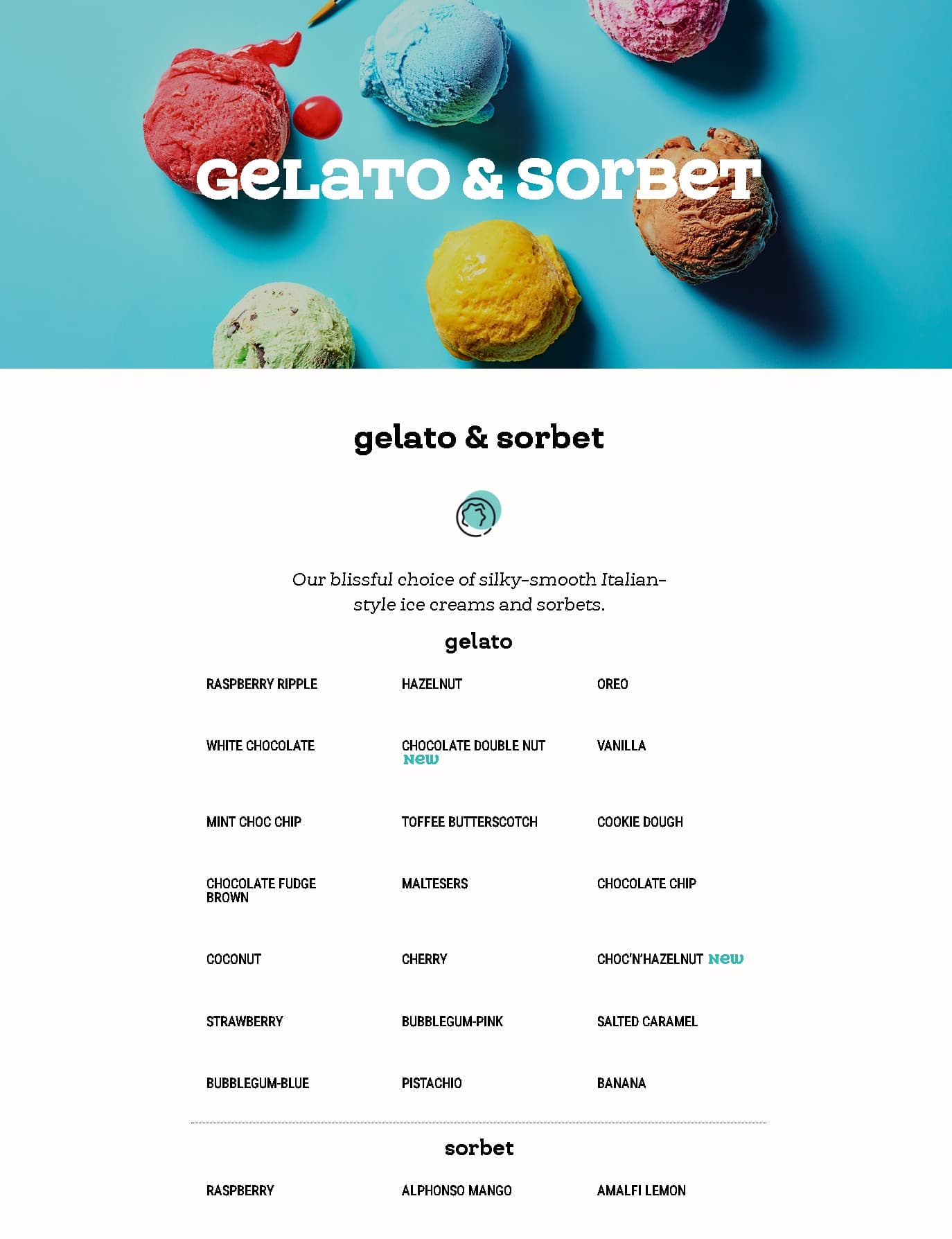 Creams UK Menu Prices