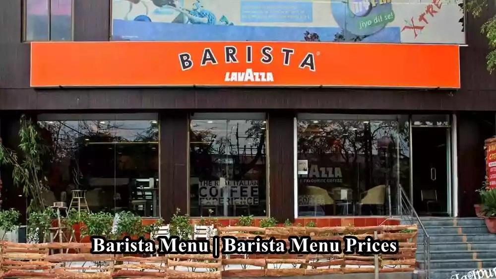 Barista Menu Barista Menu Prices