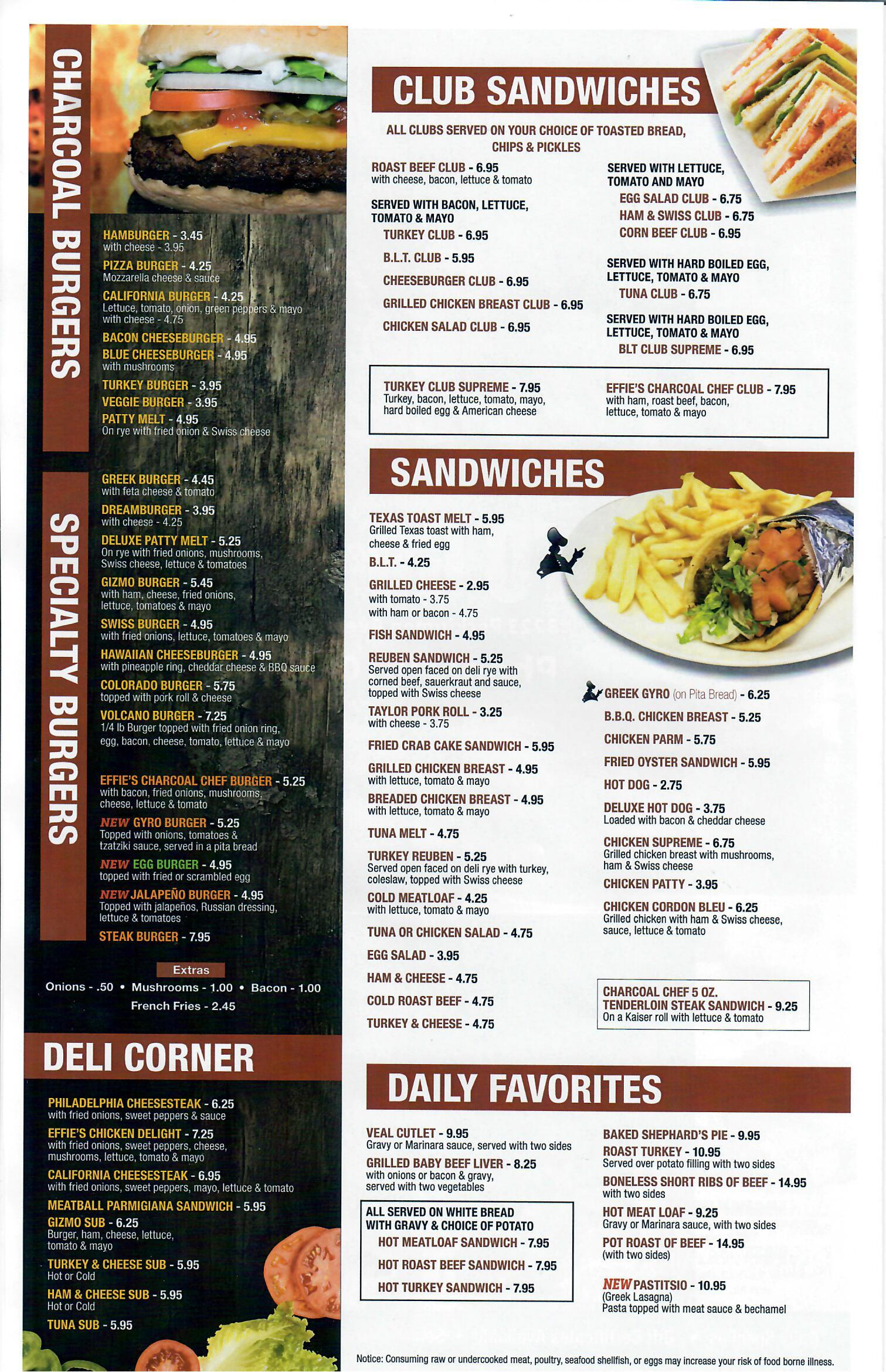 Back to menu listings