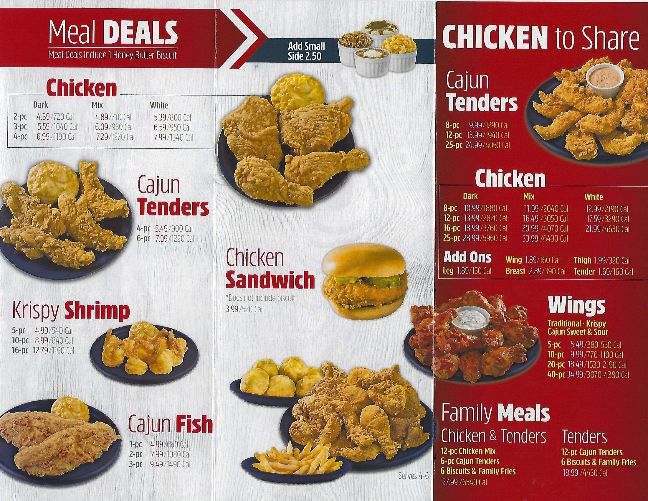 Back to menu listings