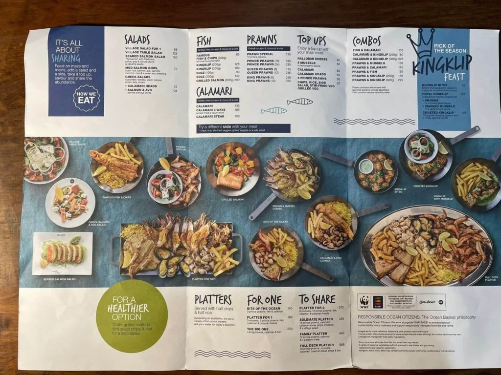 Ocean Basket Breakfast Menu With Updated Prices in South Africa 2024