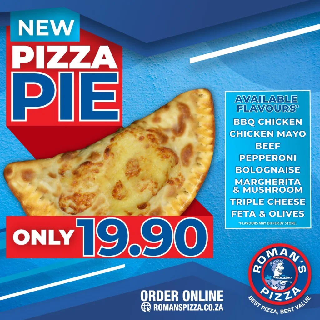 Romans Pizza Breakfast Menu With Updated Prices in South Africa 2024