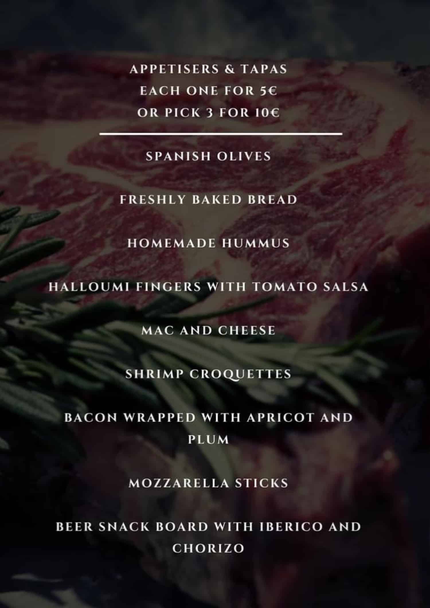 Iconic Steak and Lobster House Benalmádena's full menu online