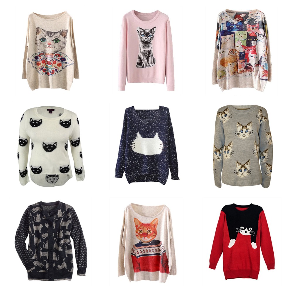 Cute Cat Sweaters To Keep You Warm This Fall & Winter! Meow As Fluff