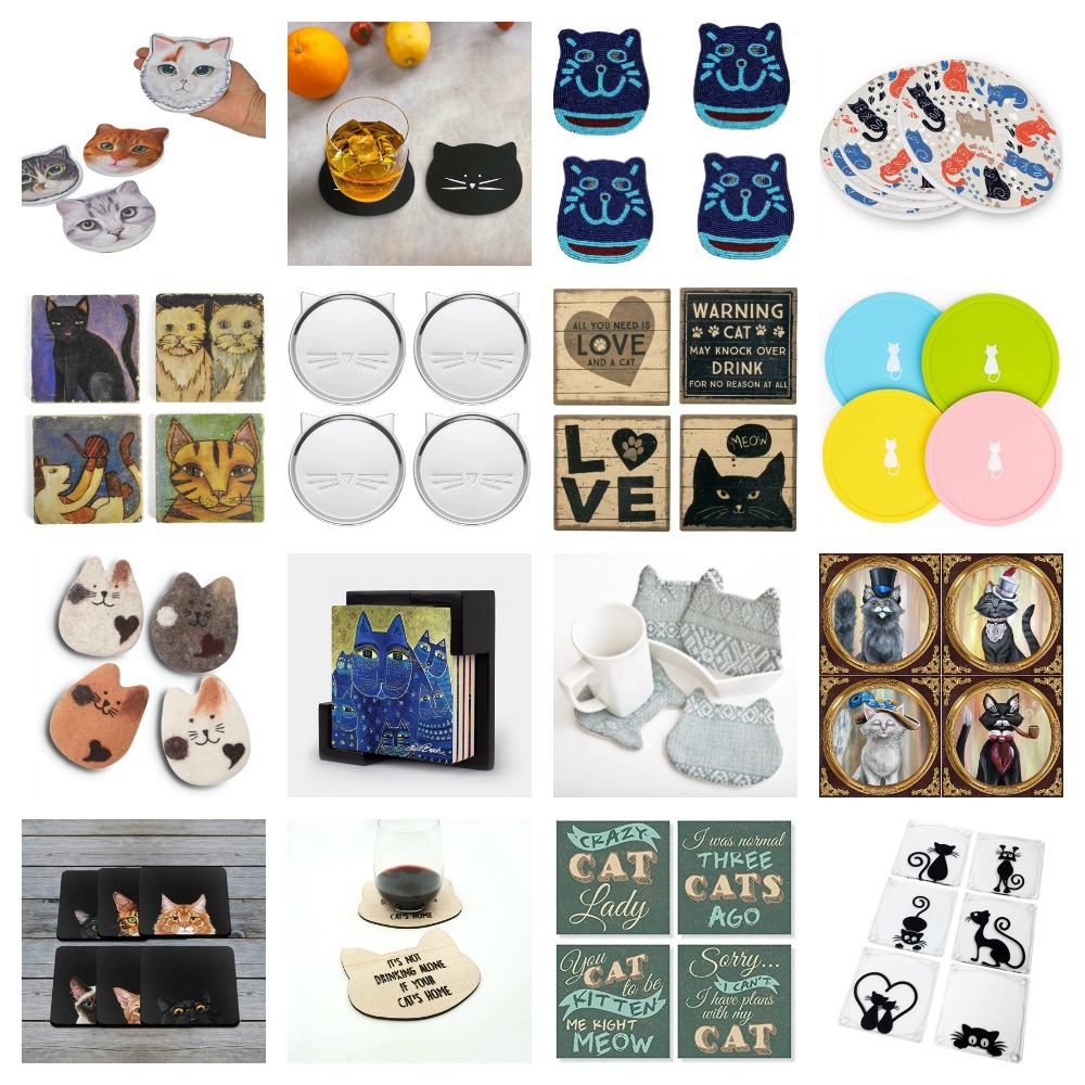 Cat Coasters For People Who Love Kitties! Meow As Fluff