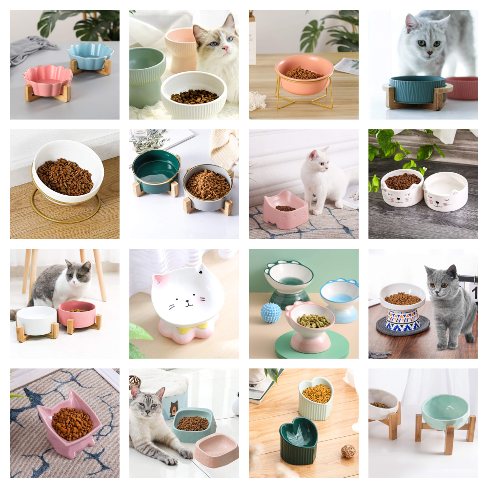 Stylish And Durable Ceramic Cat Bowls For Your Favorite Feline! Meow As Fluff