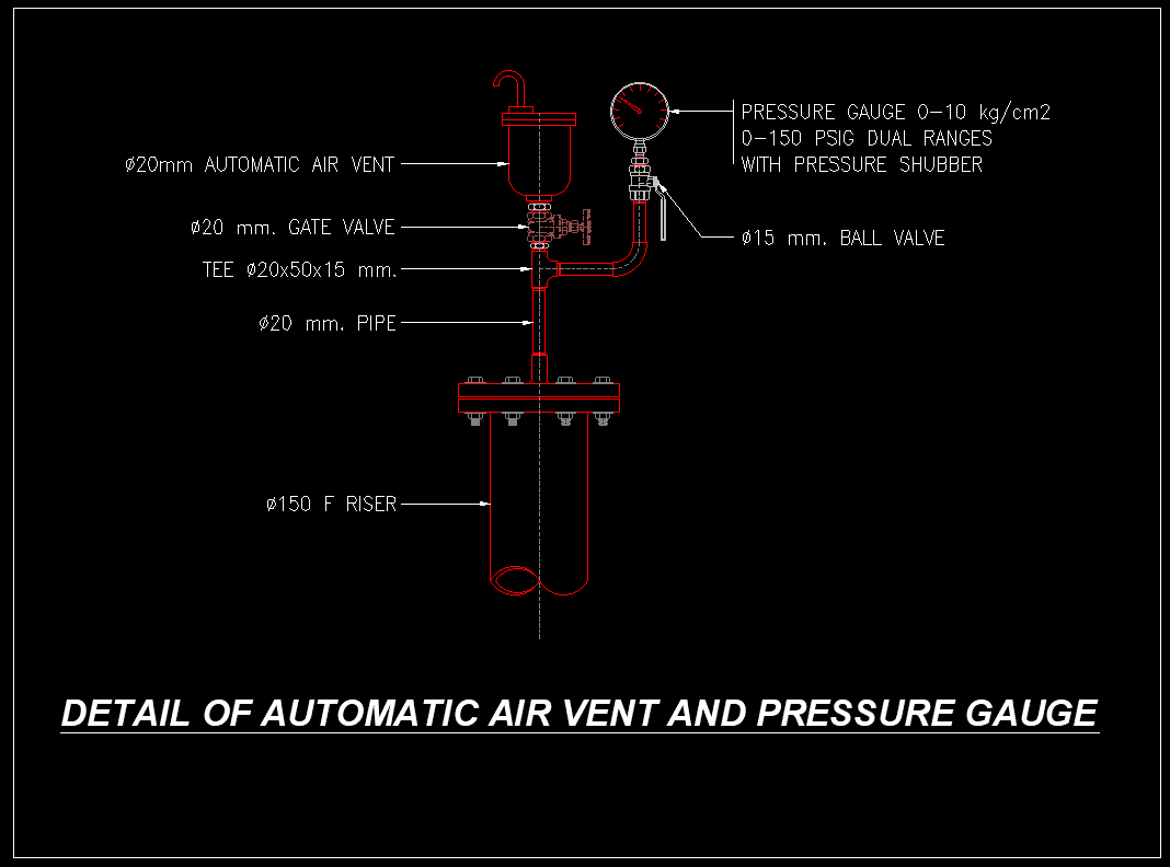 TYPICAL DETAIL OF AUTOMATIC AIR VENT - Mepengineerings