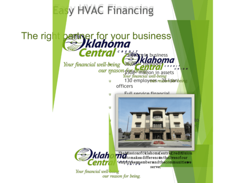 MEPO of Oklahoma OK Central Credit Union Financing.rtf