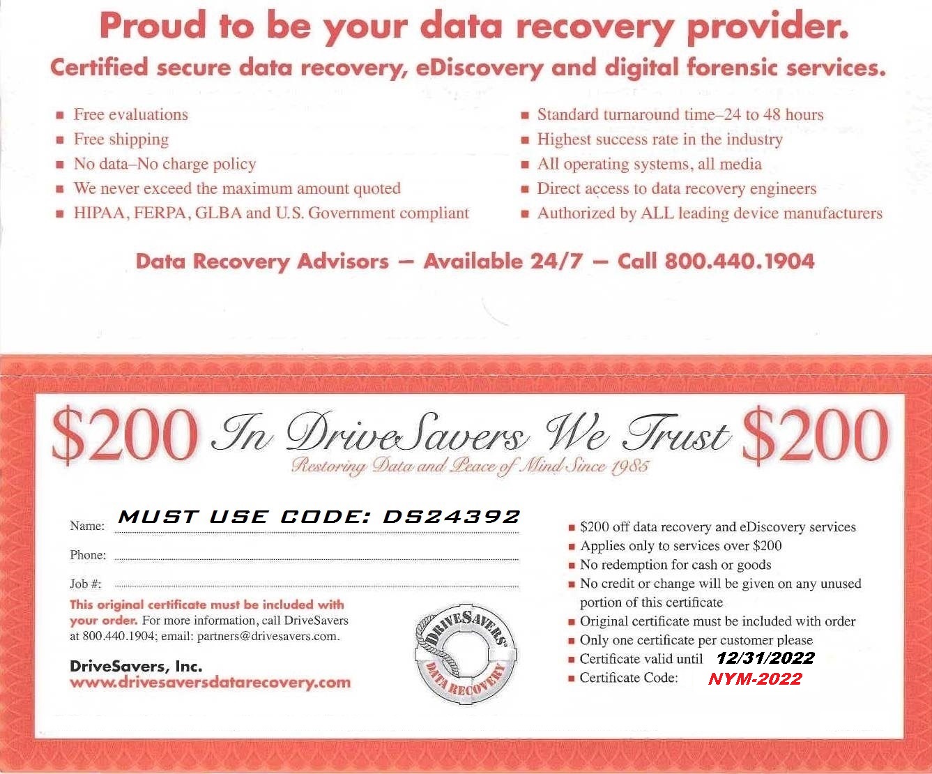 North Shore Computer Services Inc. Lab Referral